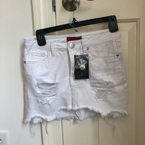 NWT jean skirt ripped